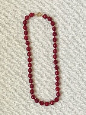 NWOT Tuckernuck Red Jade Necklace